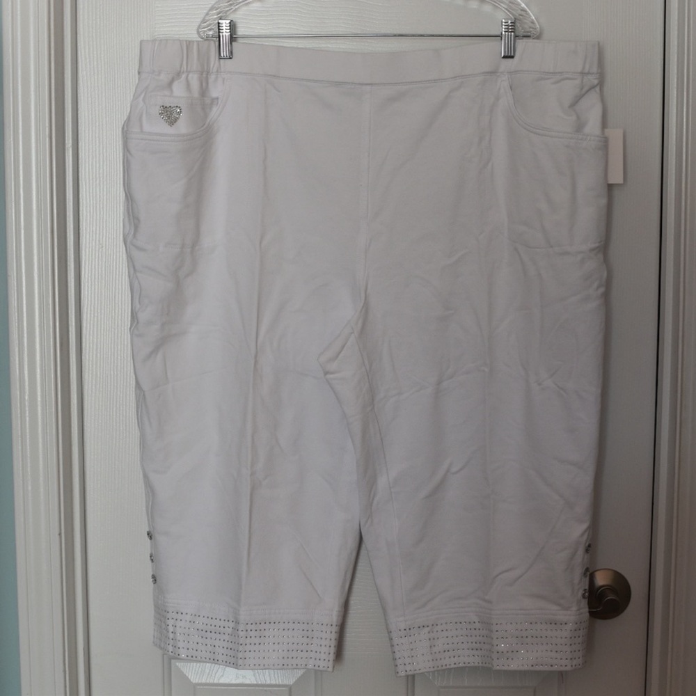 Size 3X Quacker Factory DreamJeannes Convertible Capris Set of 2! - Picture 5 of 10